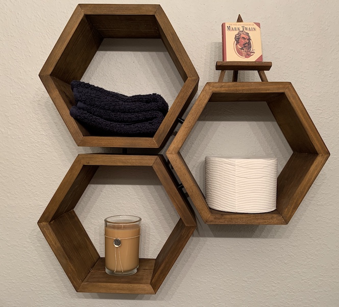 Hexagonal Cubby Shelf